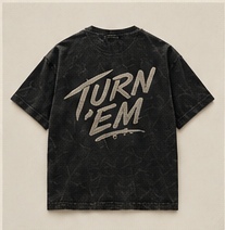 Oversized Tee — Vintage Black